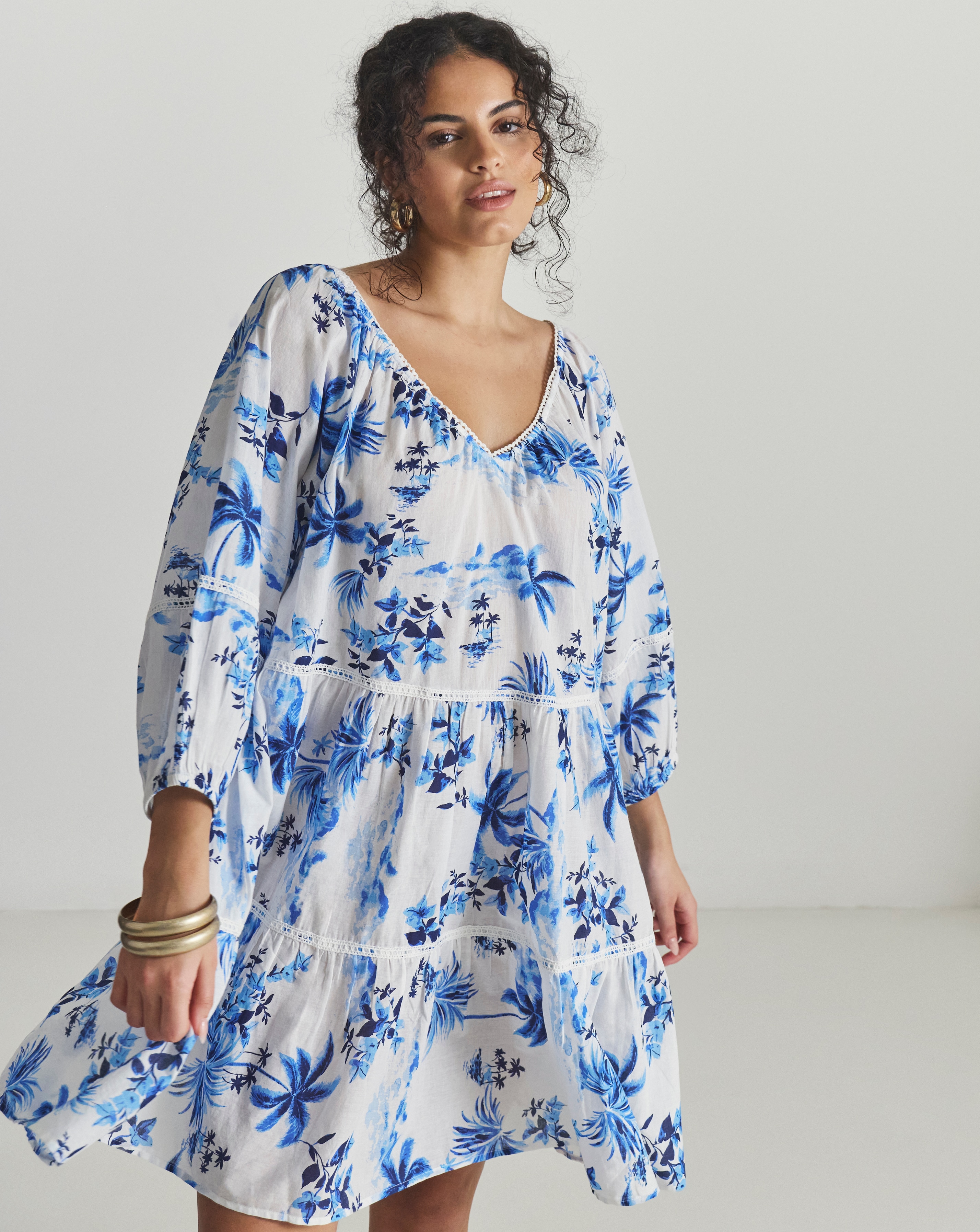 New In - Lisbon Tiered Mini Beach Dress