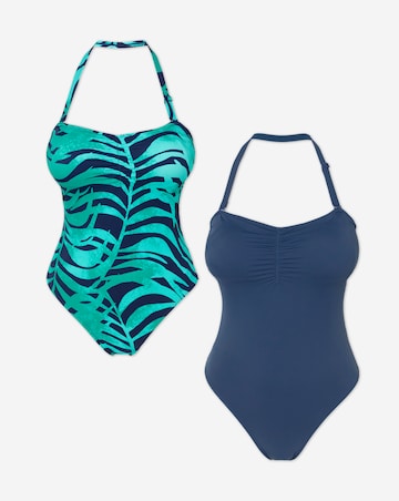 JD Williams Value 2 Pack Bandeau Swimsuits