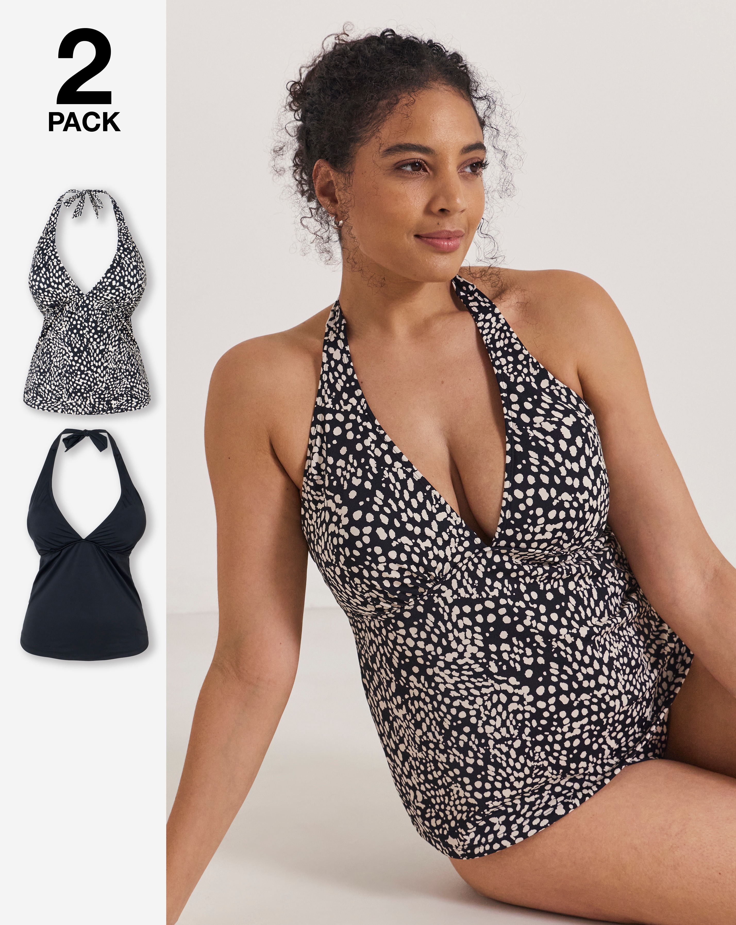 Value 2 Pack Tankini Tops
