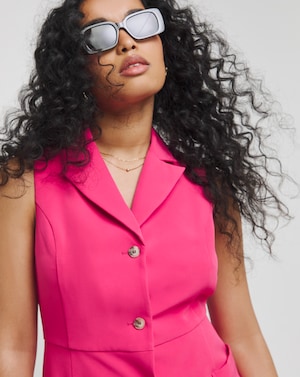 Simply Be Sleeveless Waistcoat Dress - Image 2