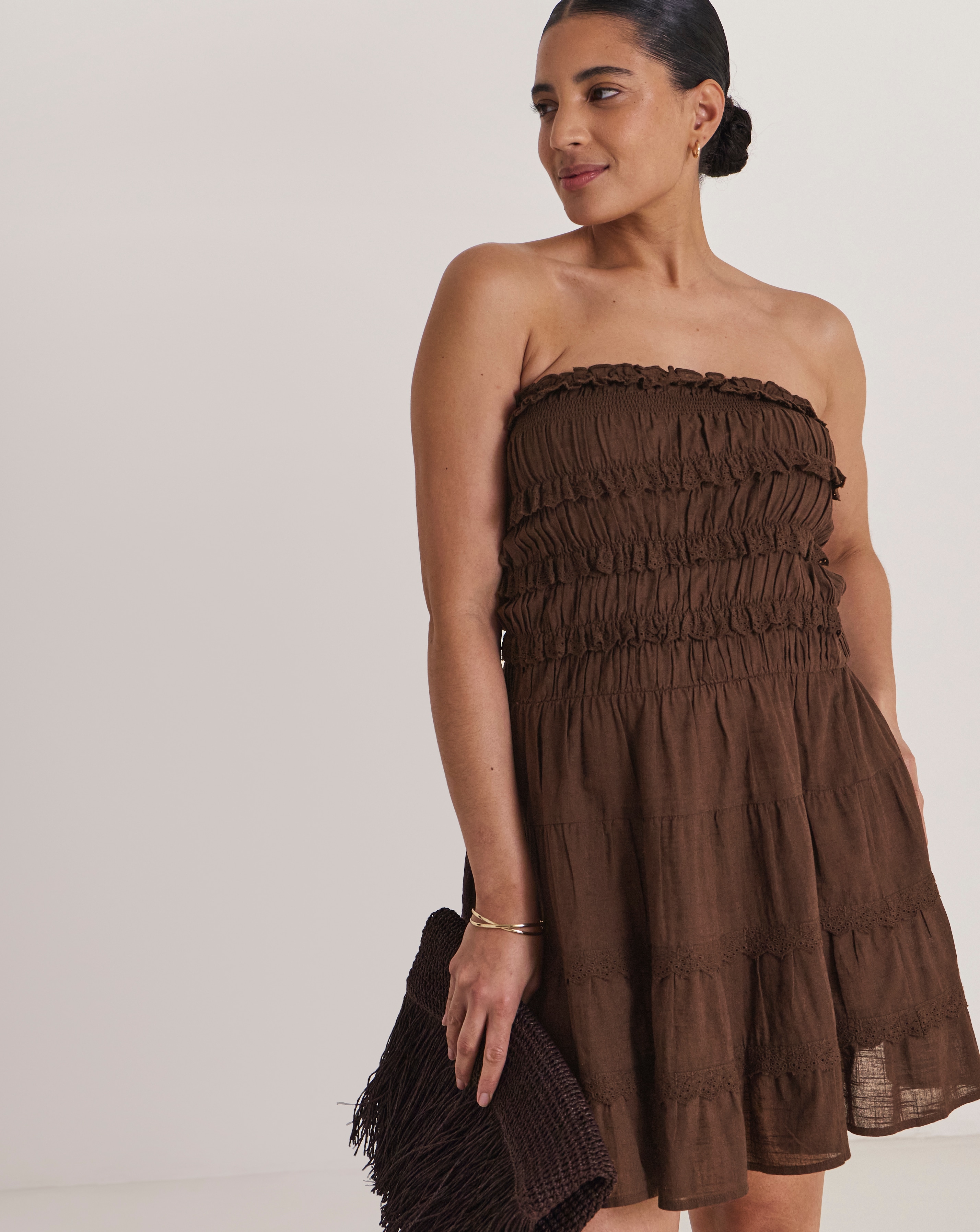 New In - Bandeau Mini Beach Dress