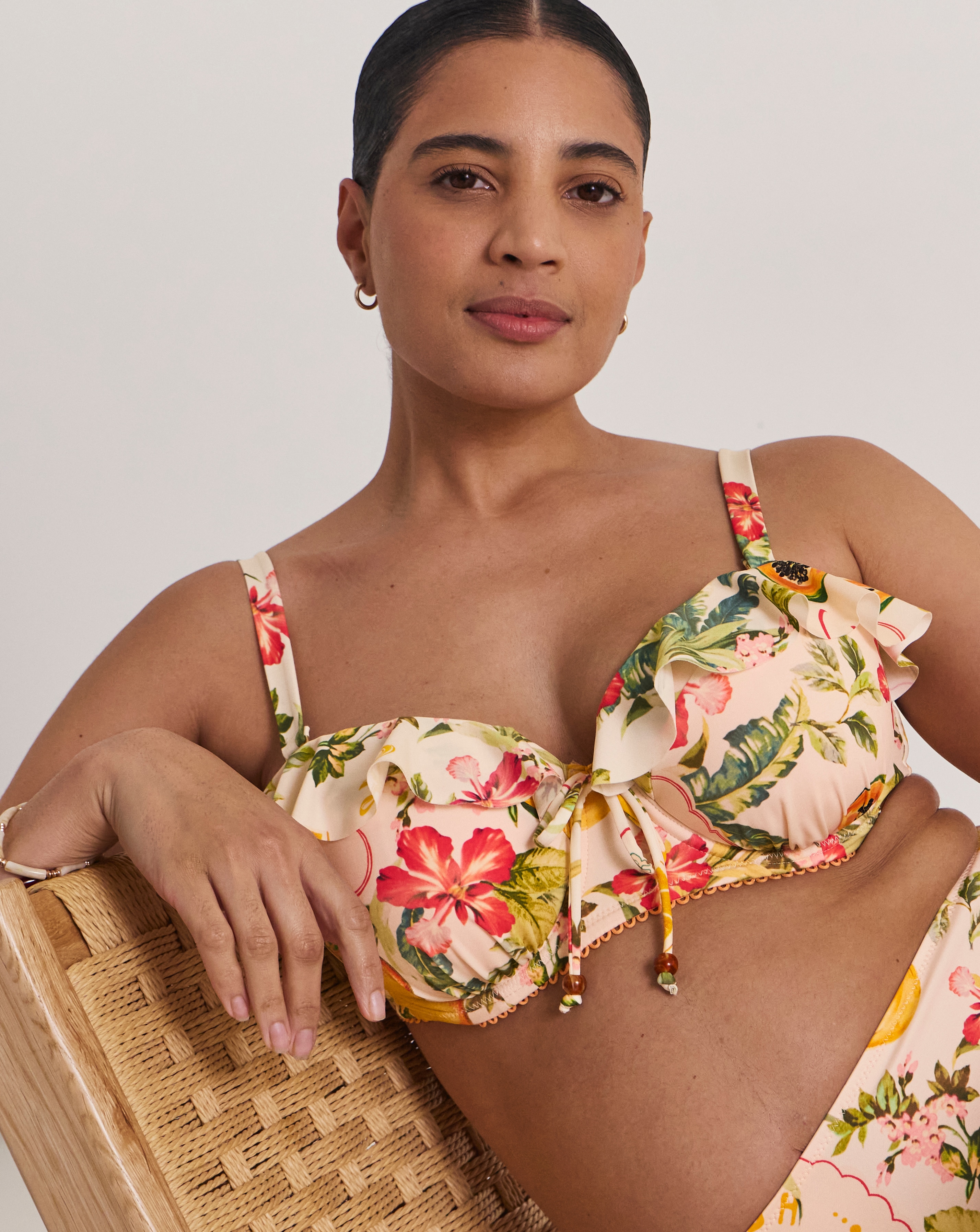 New In - Frill Bandeau Bikini Top