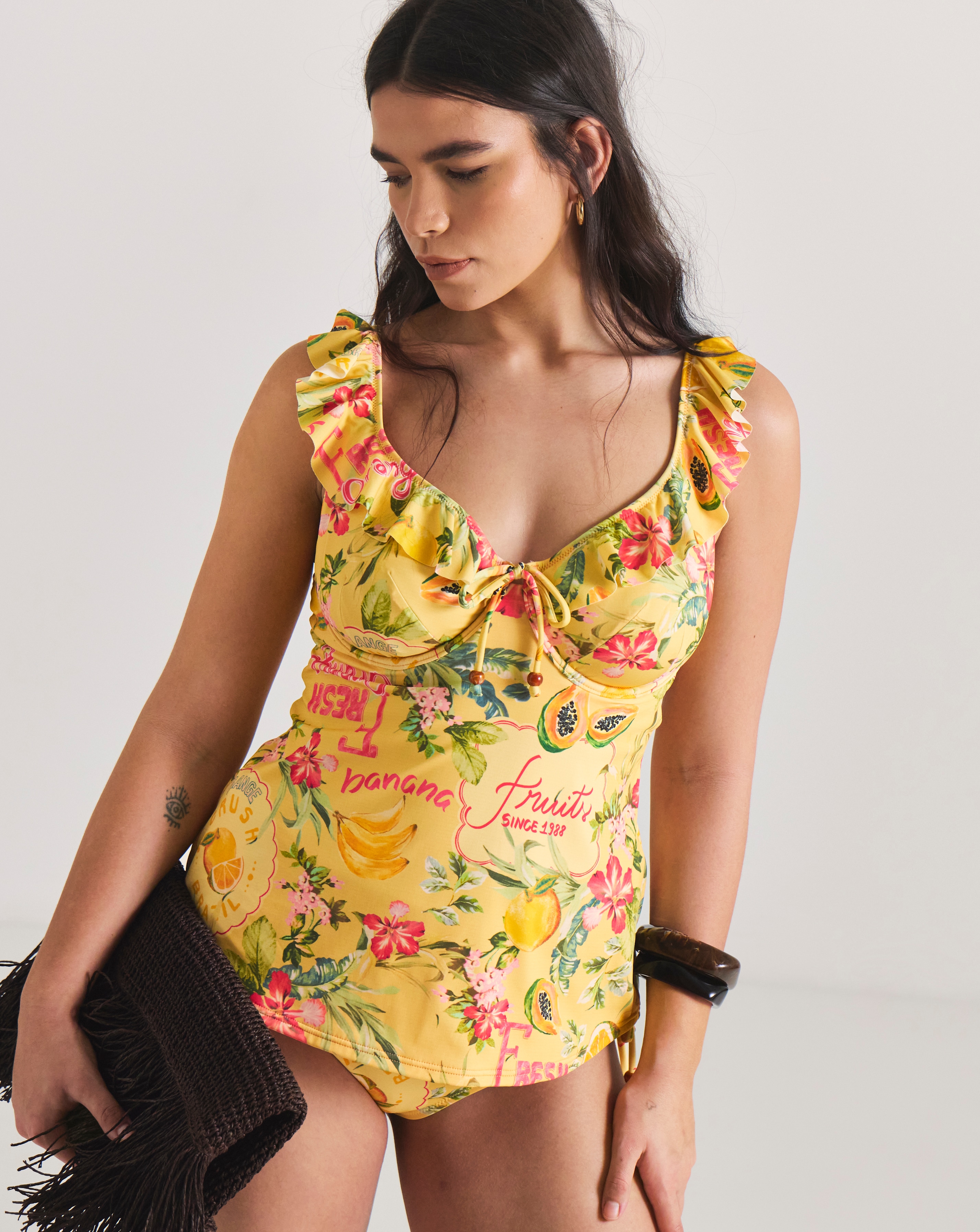 New In - Frill Tankini Top