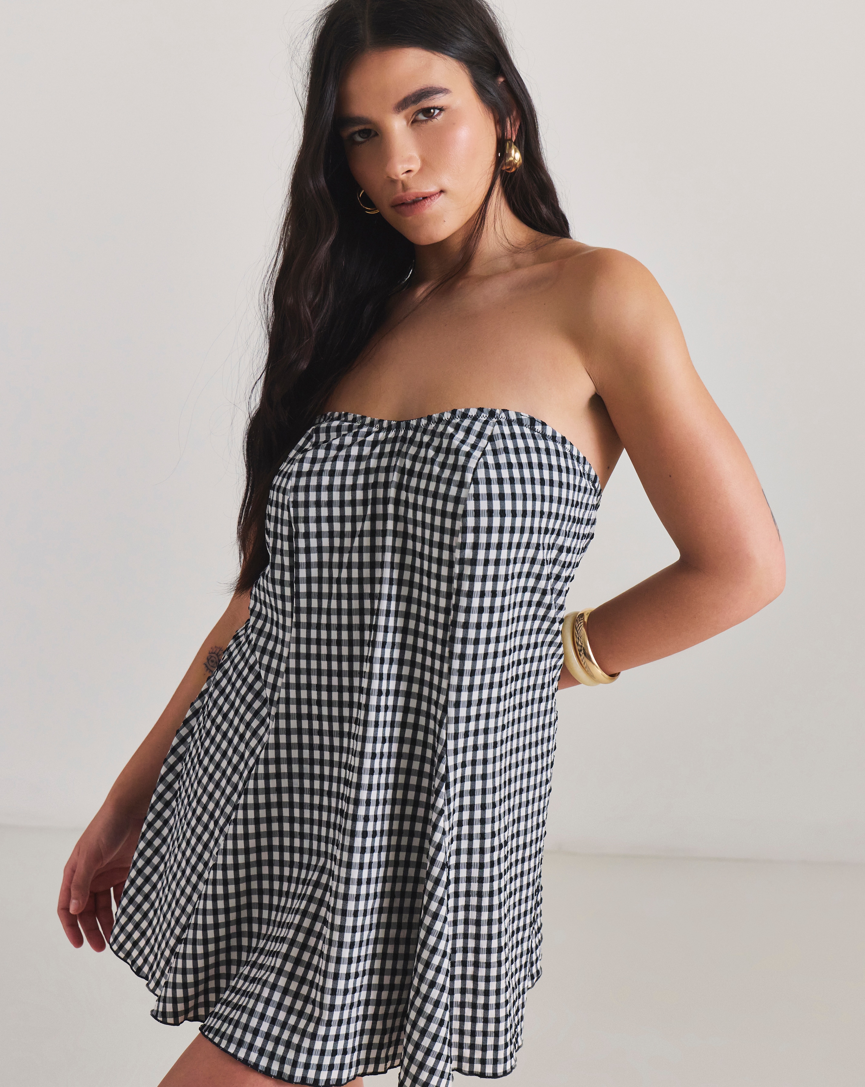 New In - Gingham Swimdress