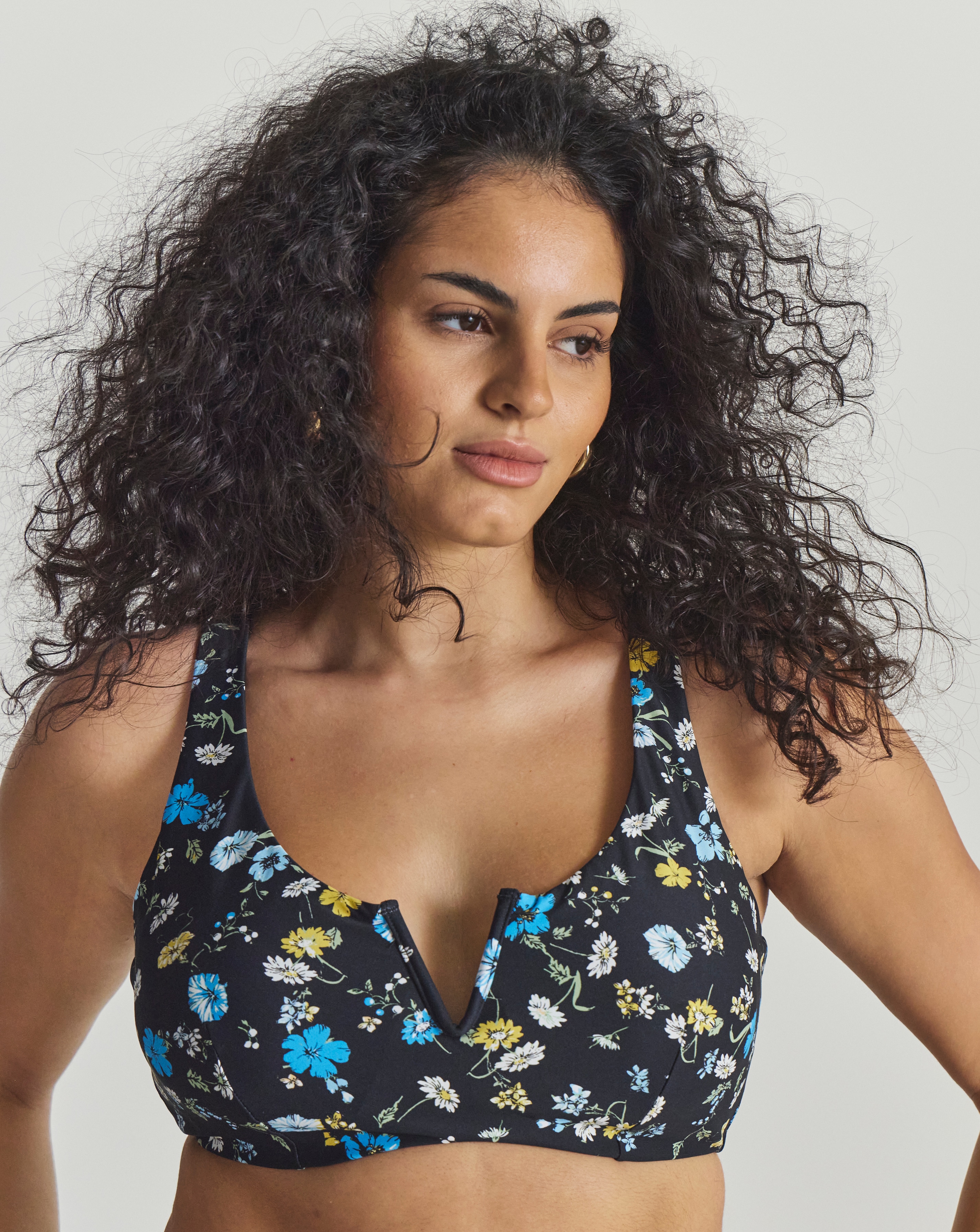 New In - V Wire Detail Bikini Top