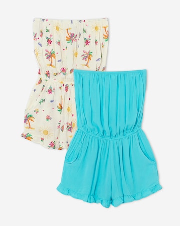 Value 2 Pack Bandeau Beach Playsuits