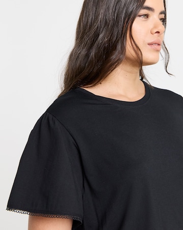 Black Angel Sleeve T-Shirt