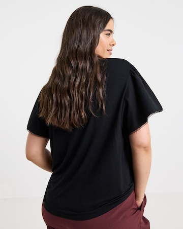 Black Angel Sleeve T-Shirt