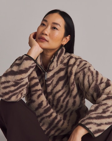 Sweaty Betty Plush Half Zip Printed Fleece