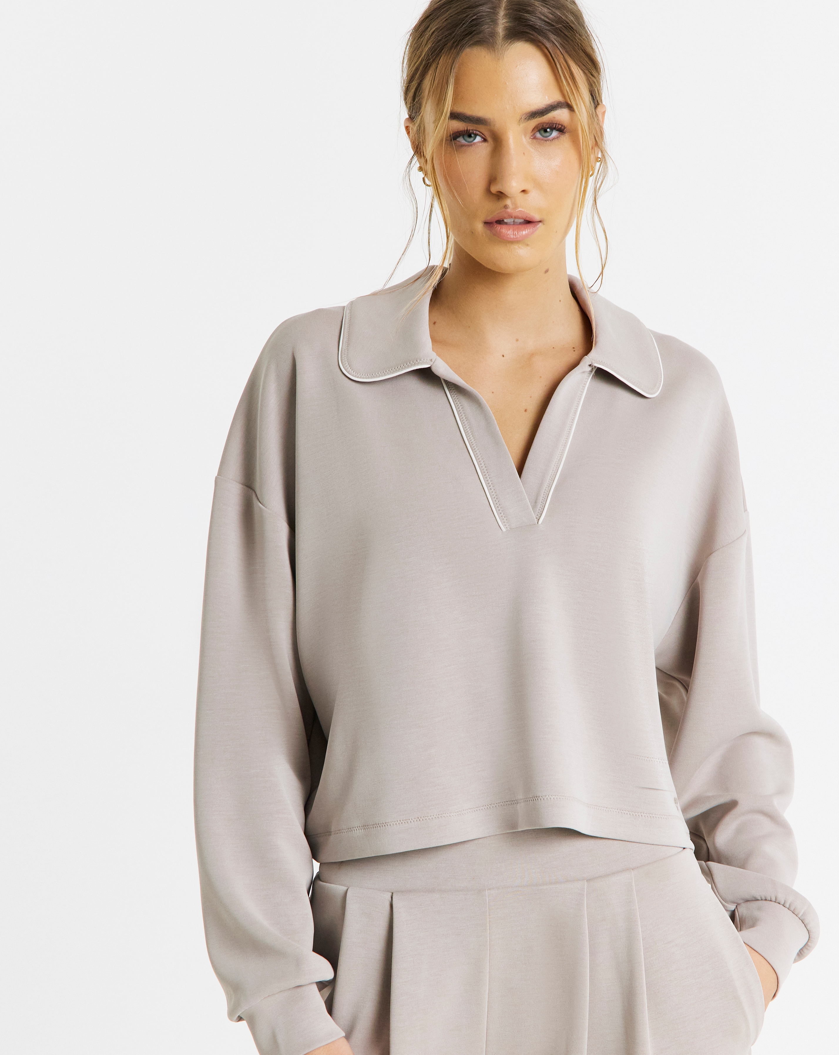 New In - Sweaty Betty Sand Wash Crop Sweatshirt