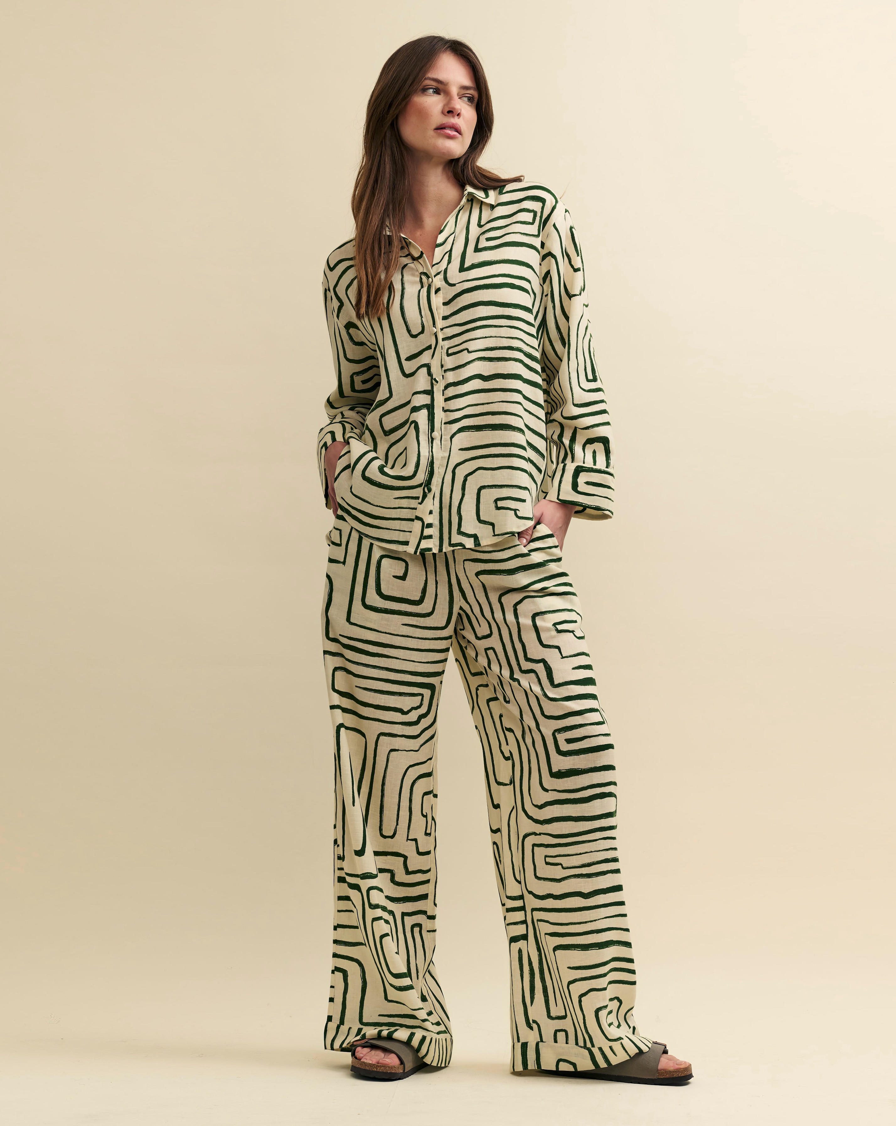 Nobody's Child Linen-blend Shirt