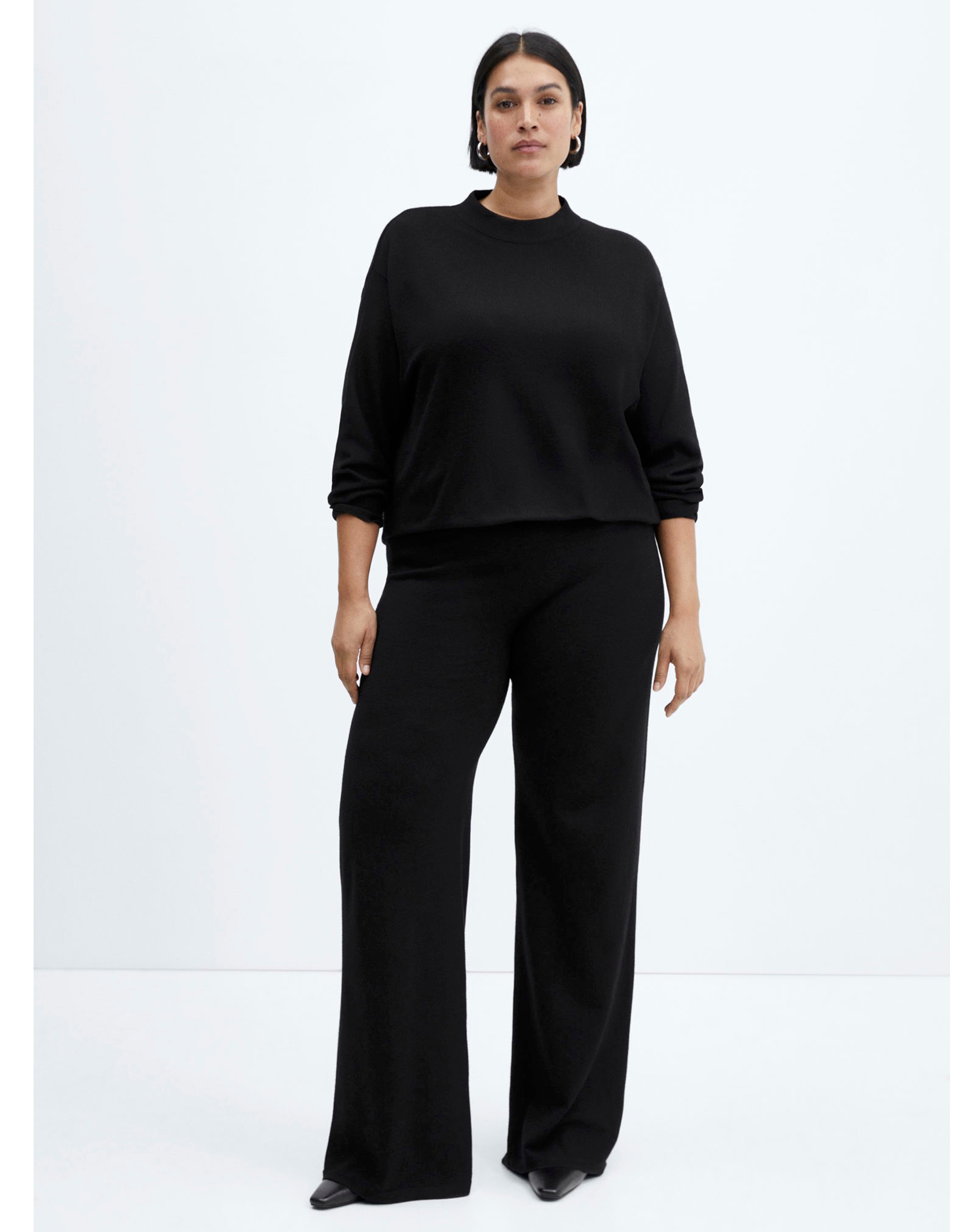 Mango Knitted Wideleg Trousers