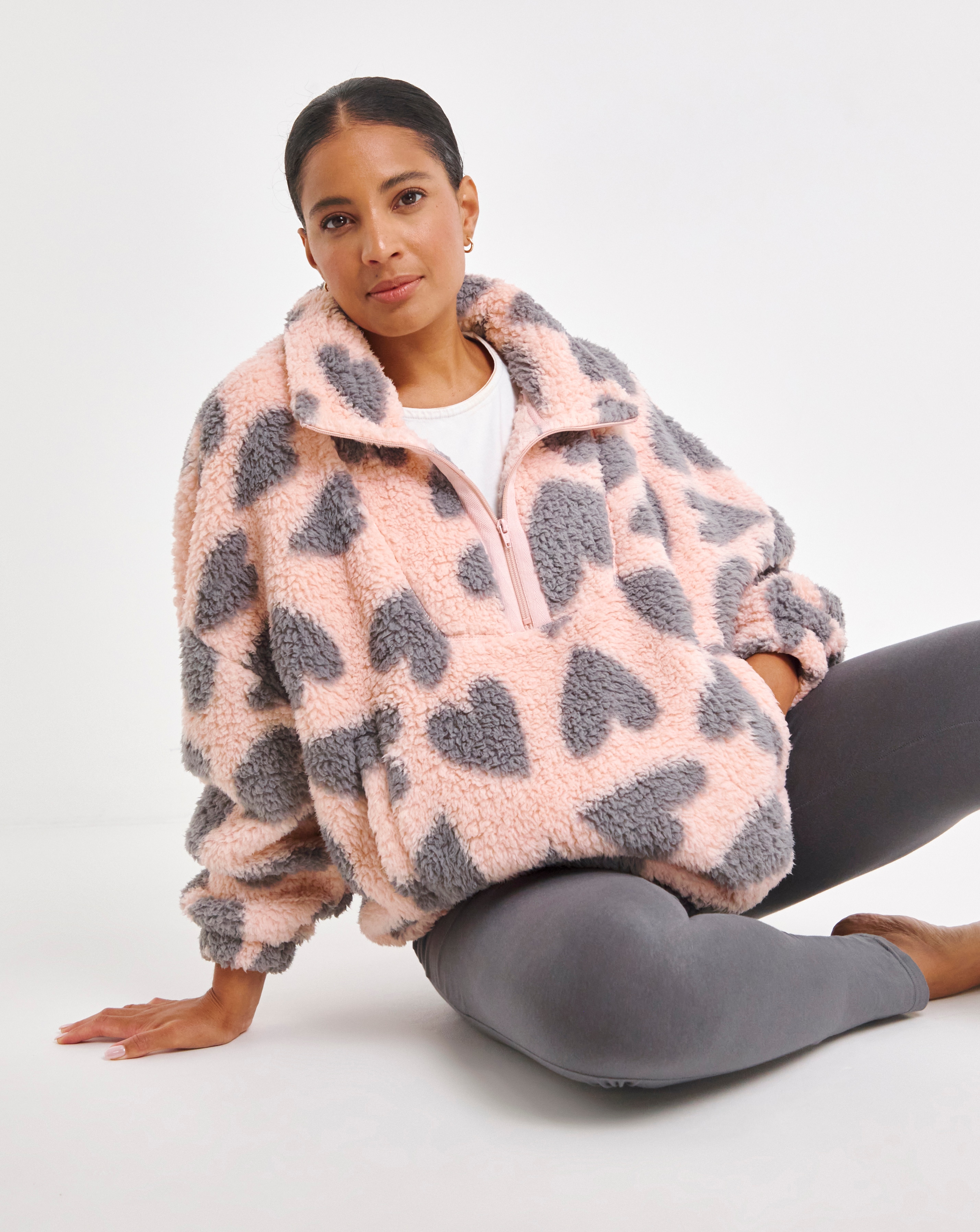 Pretty Secrets Snuggle Top Heart Print