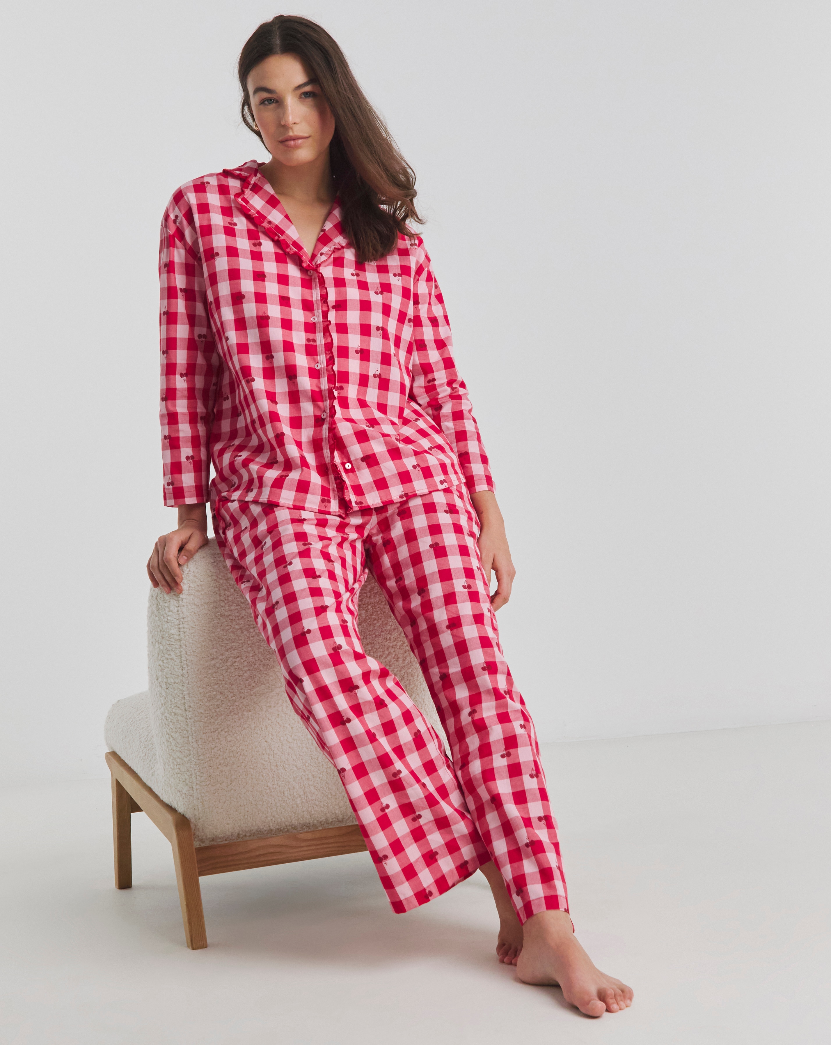 Gingham Cherry Pyjama Set