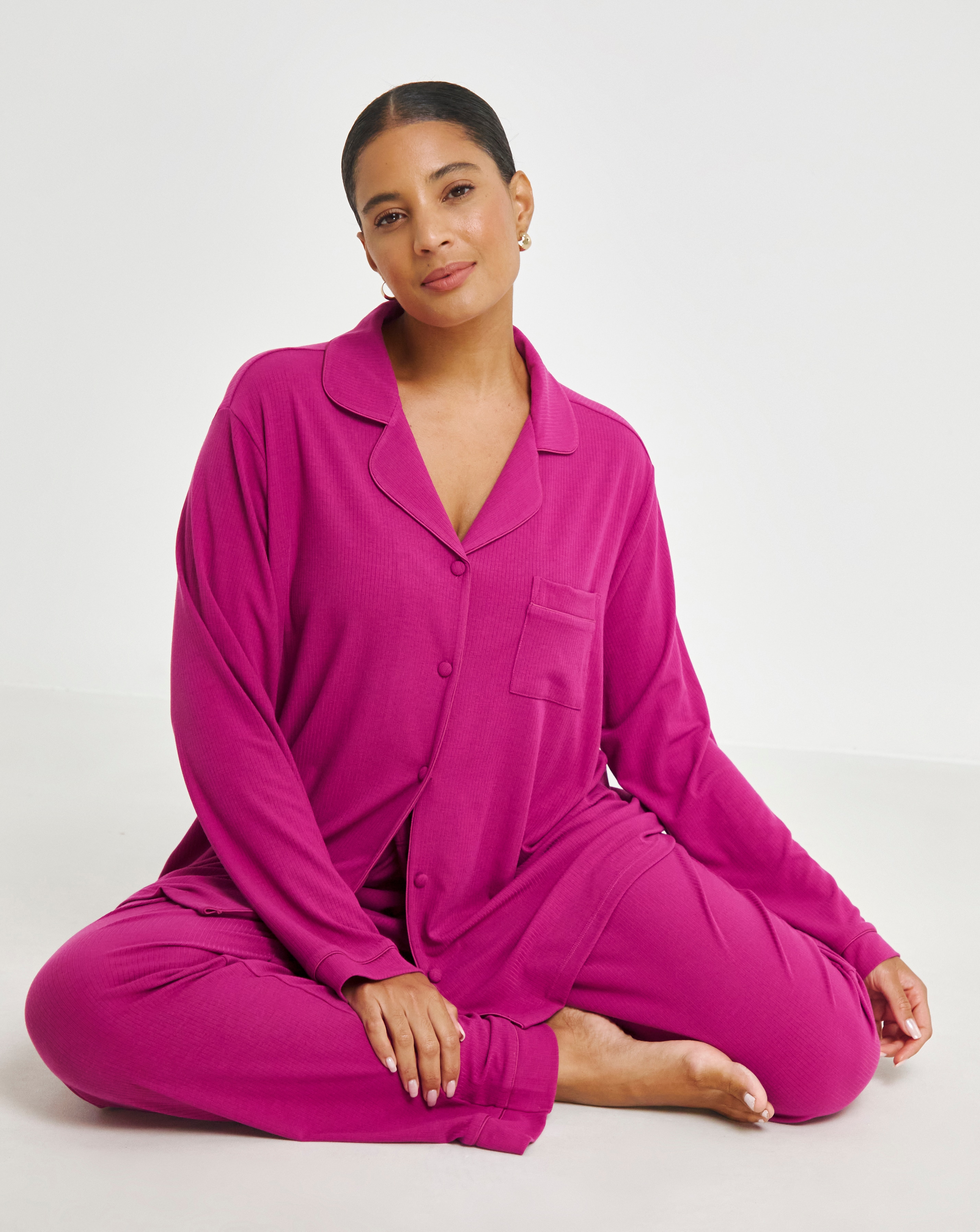 Pretty Secrets Supersoft Ribbed Pj Set