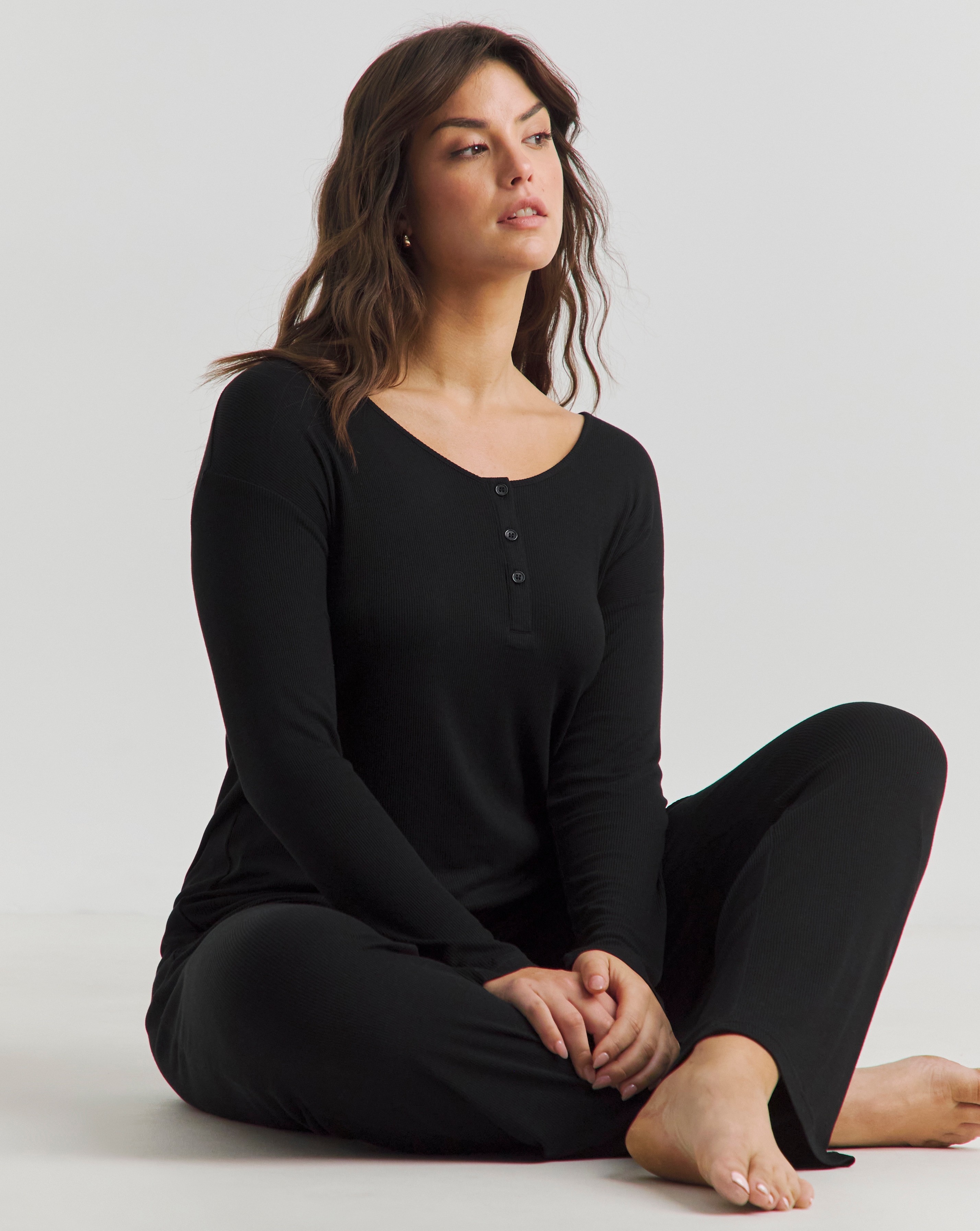 Pretty Secrets Slouchy Ribbed Lounge Set