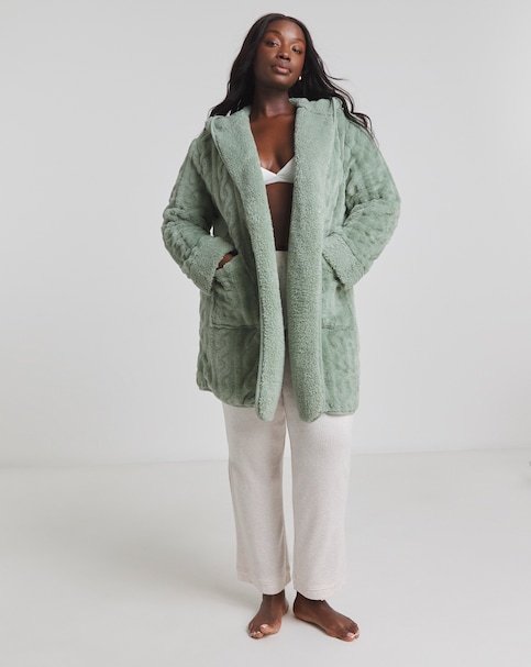 Pretty Secrets Oversized Fleece Cardigan