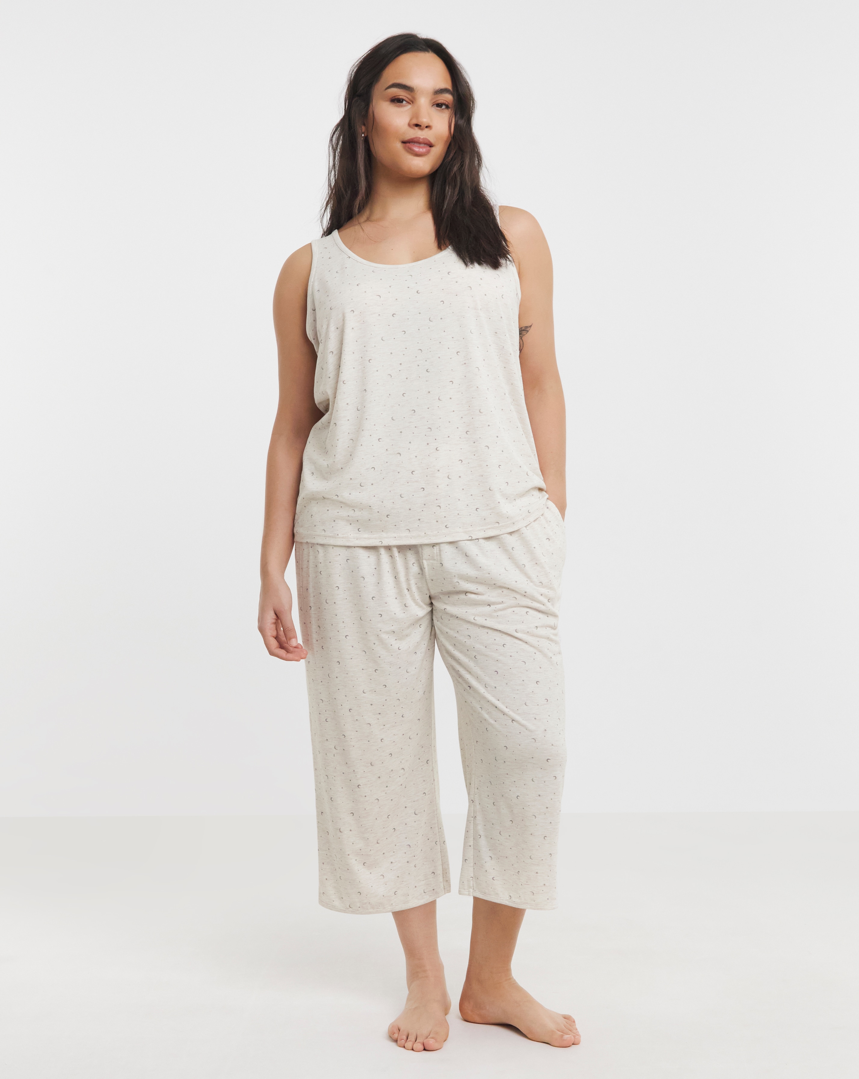 Pretty Lounge Fold Top Culotte Set