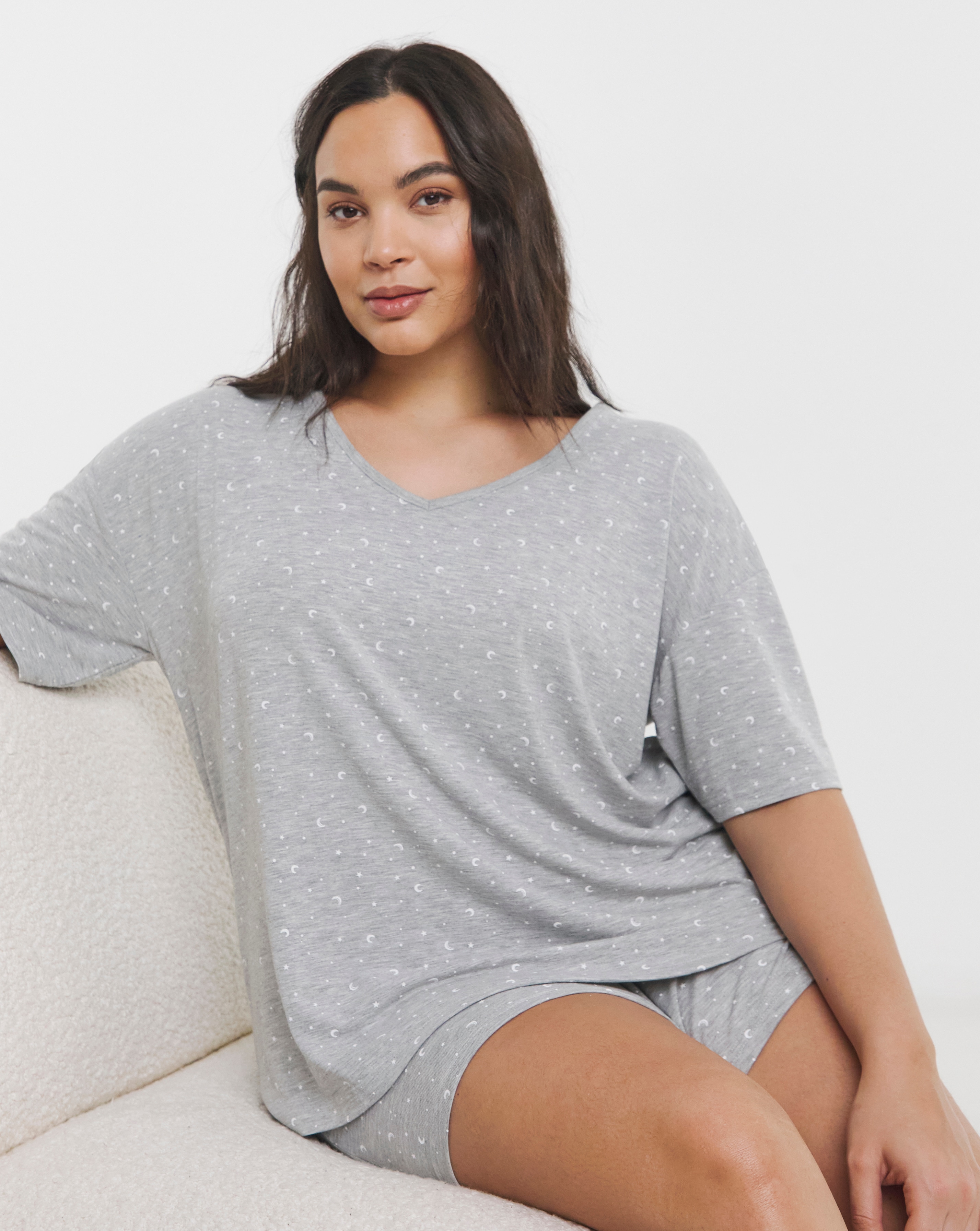 Pretty Lounge Fold Top Shortie Set