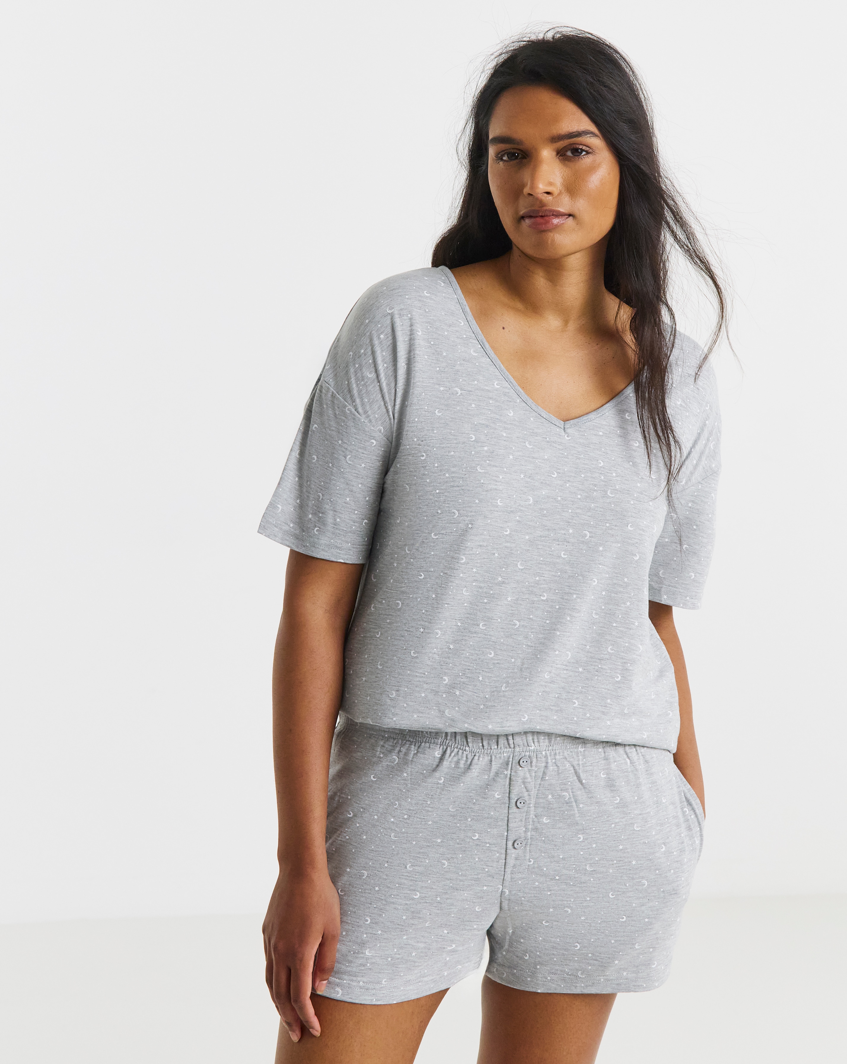 Pretty Lounge Fold Top Shortie Set