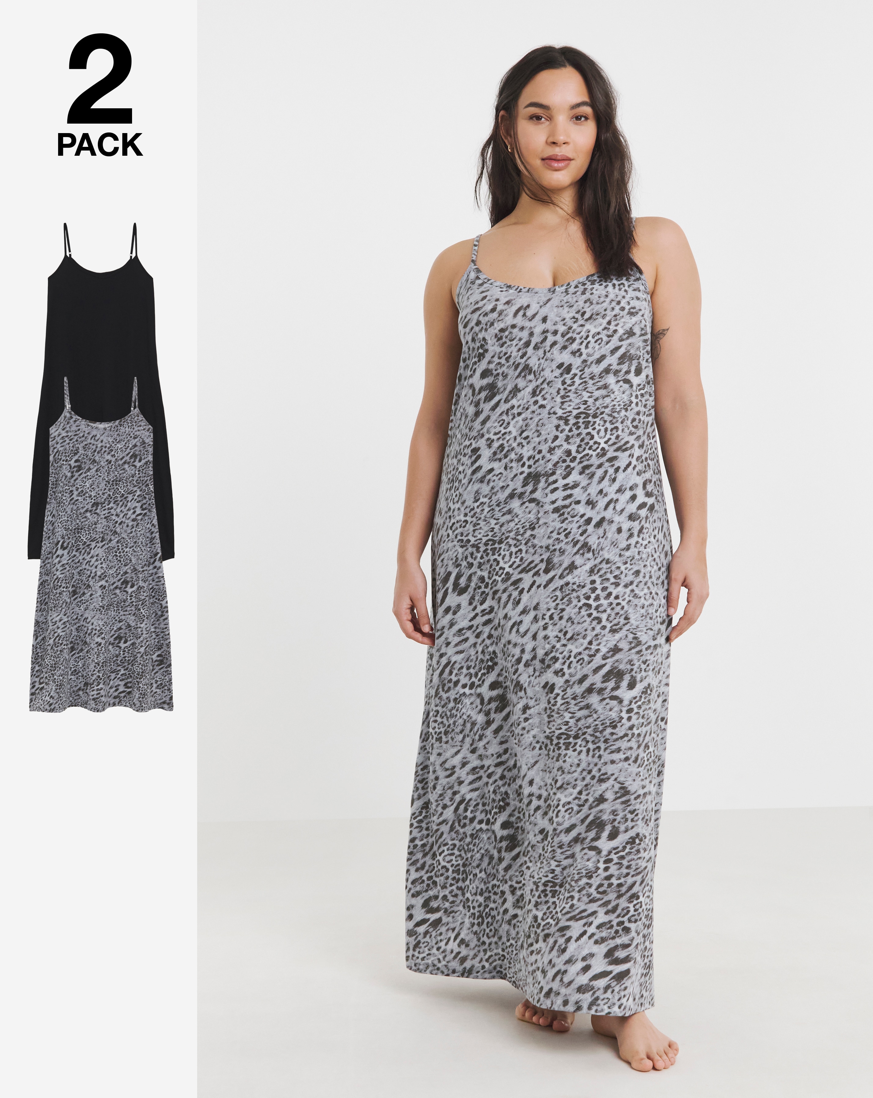 Leopard Print Value 2 Pack Nighties