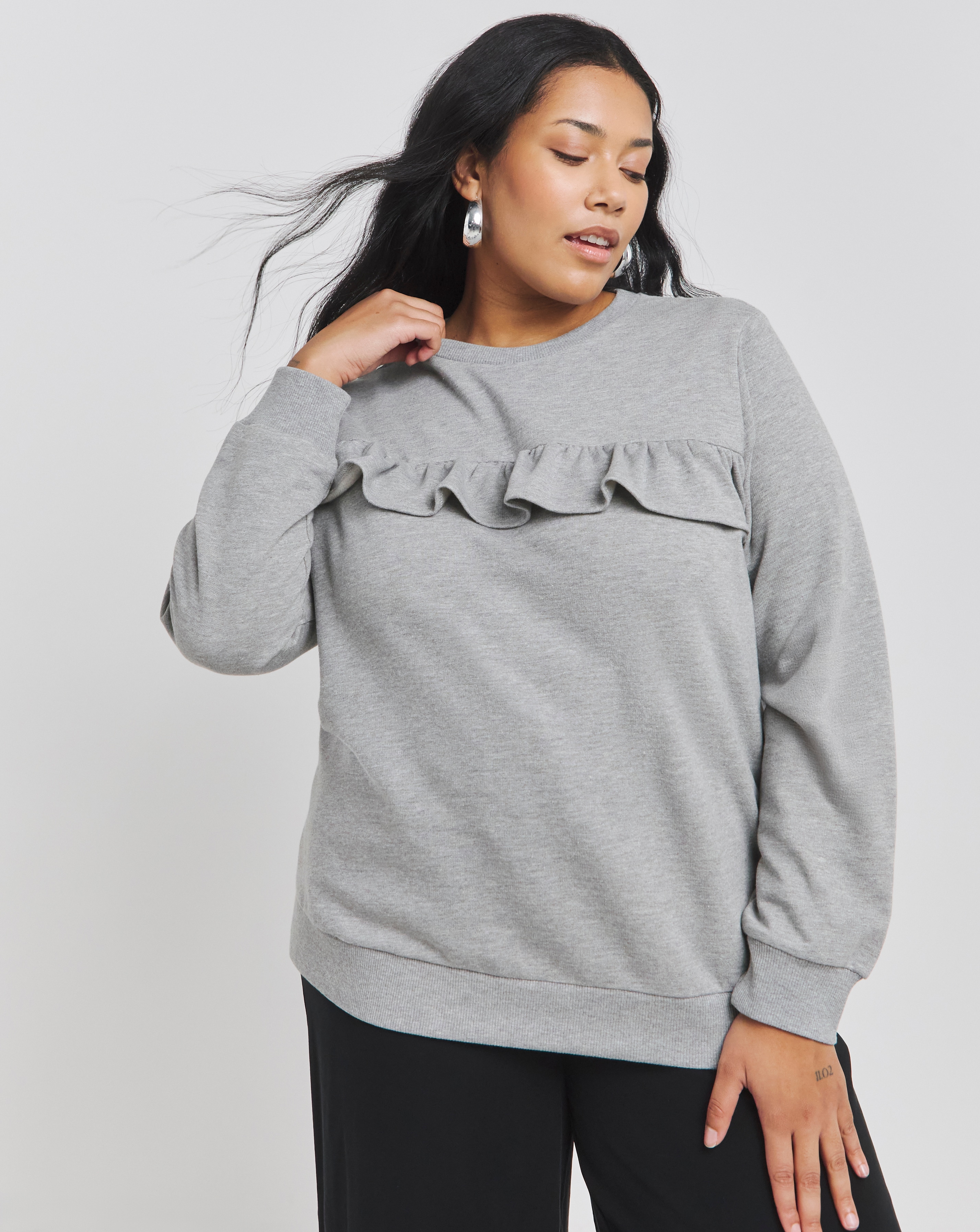 Frill Detail Sweatshirt
