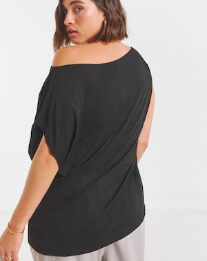 Off the Shoulder Mesh Top - Image 3