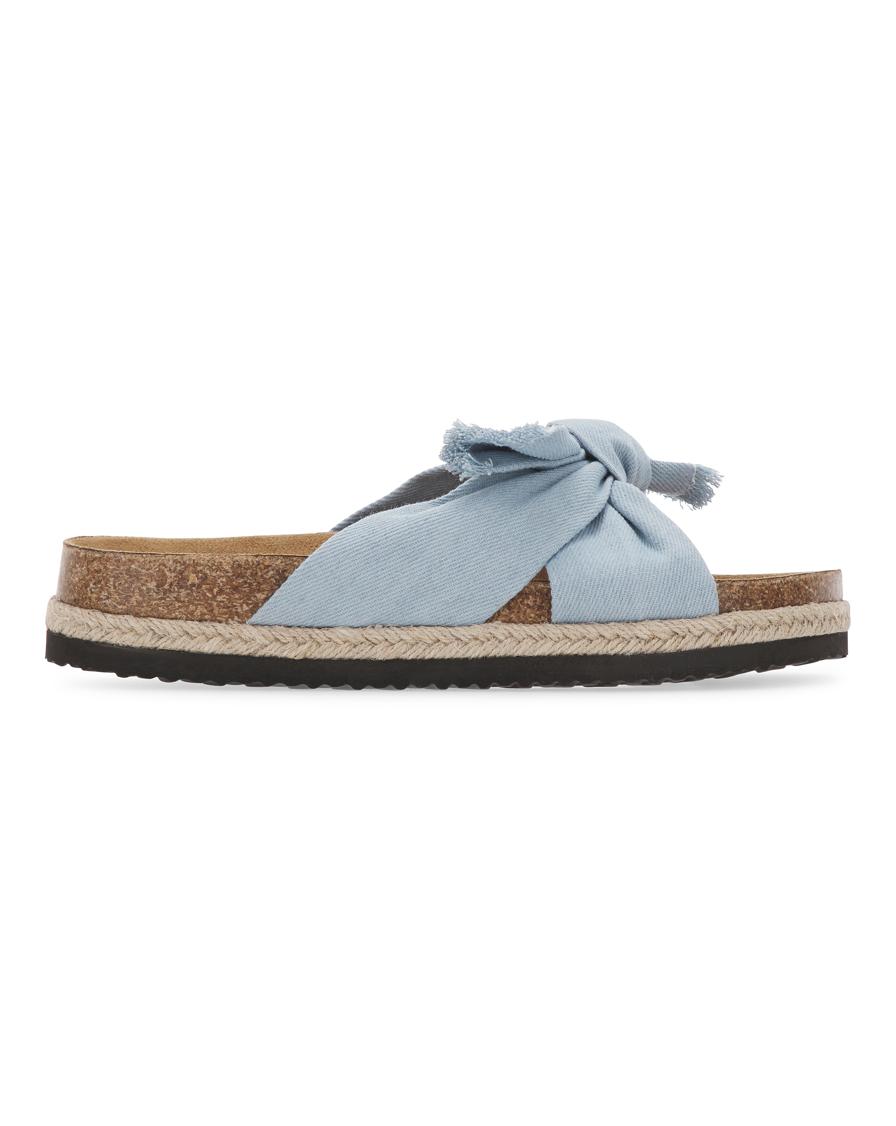 Louisiana Bow Flatfrom Footbed Mules Extra Wide Fit Simply Be
