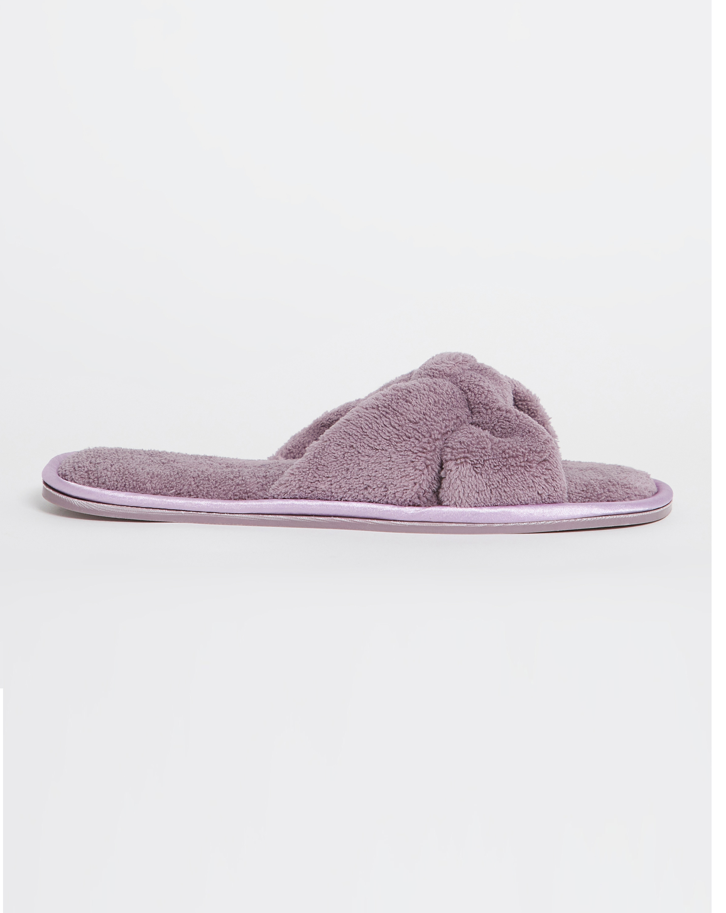 Knotted Mule Slippers Wide Fit