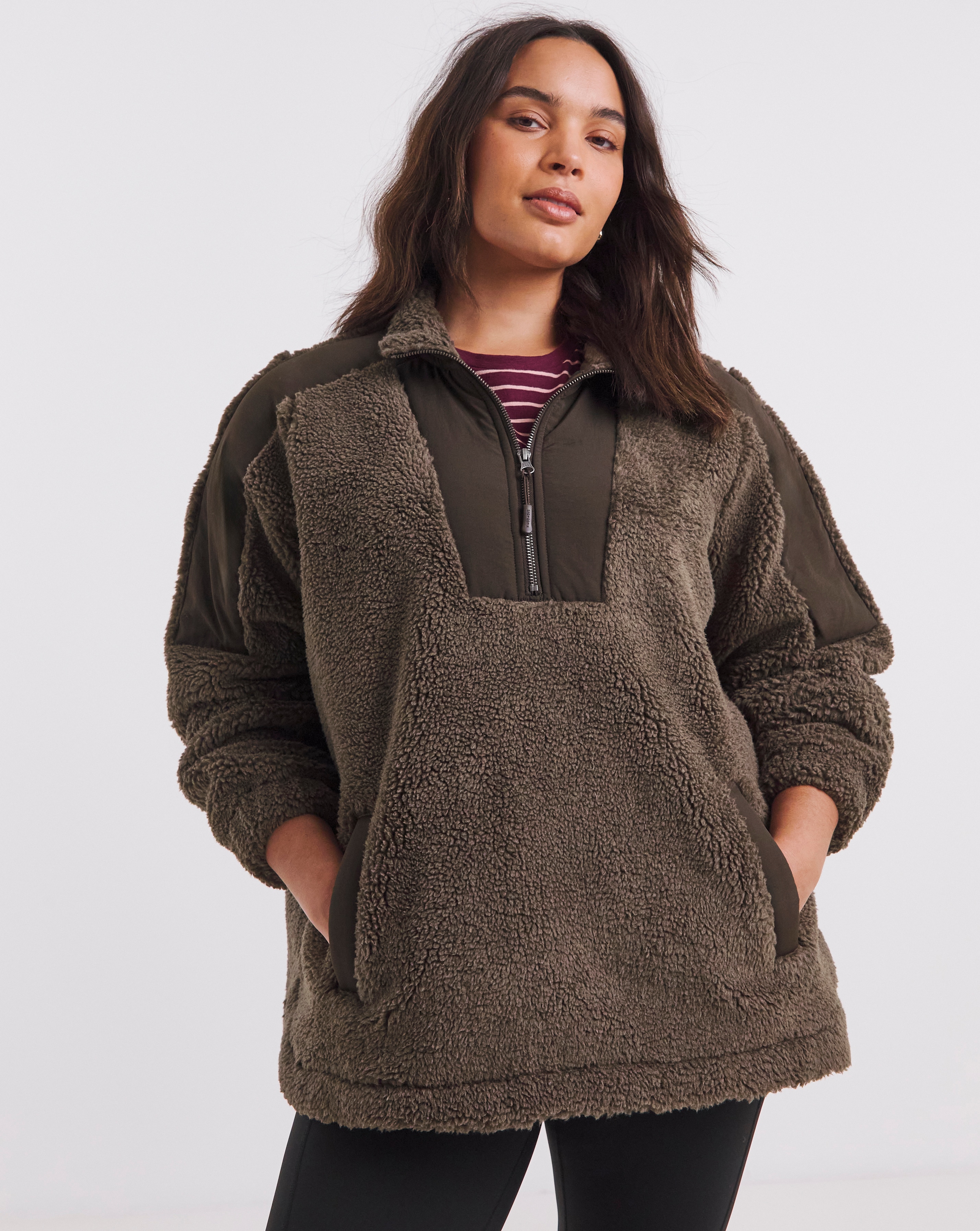 Snowdonia Contrast Funnel Fleece