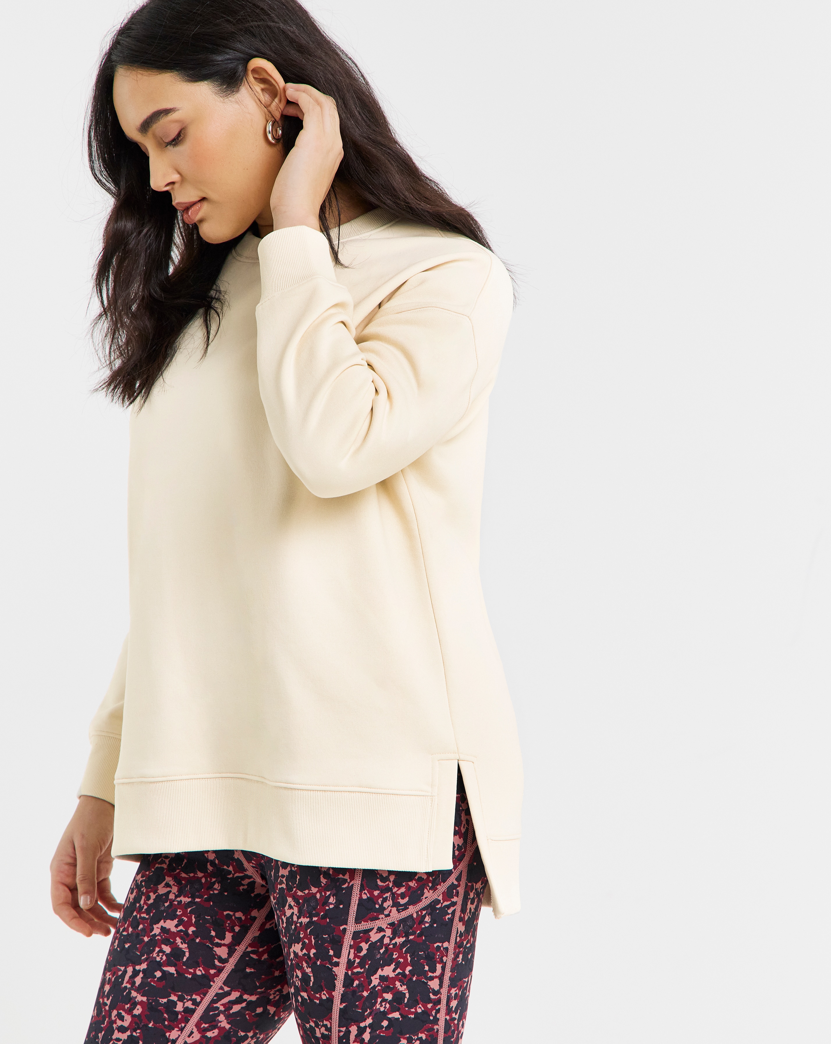 New In - Snowdonia Longline Split Hem Sweatshirt