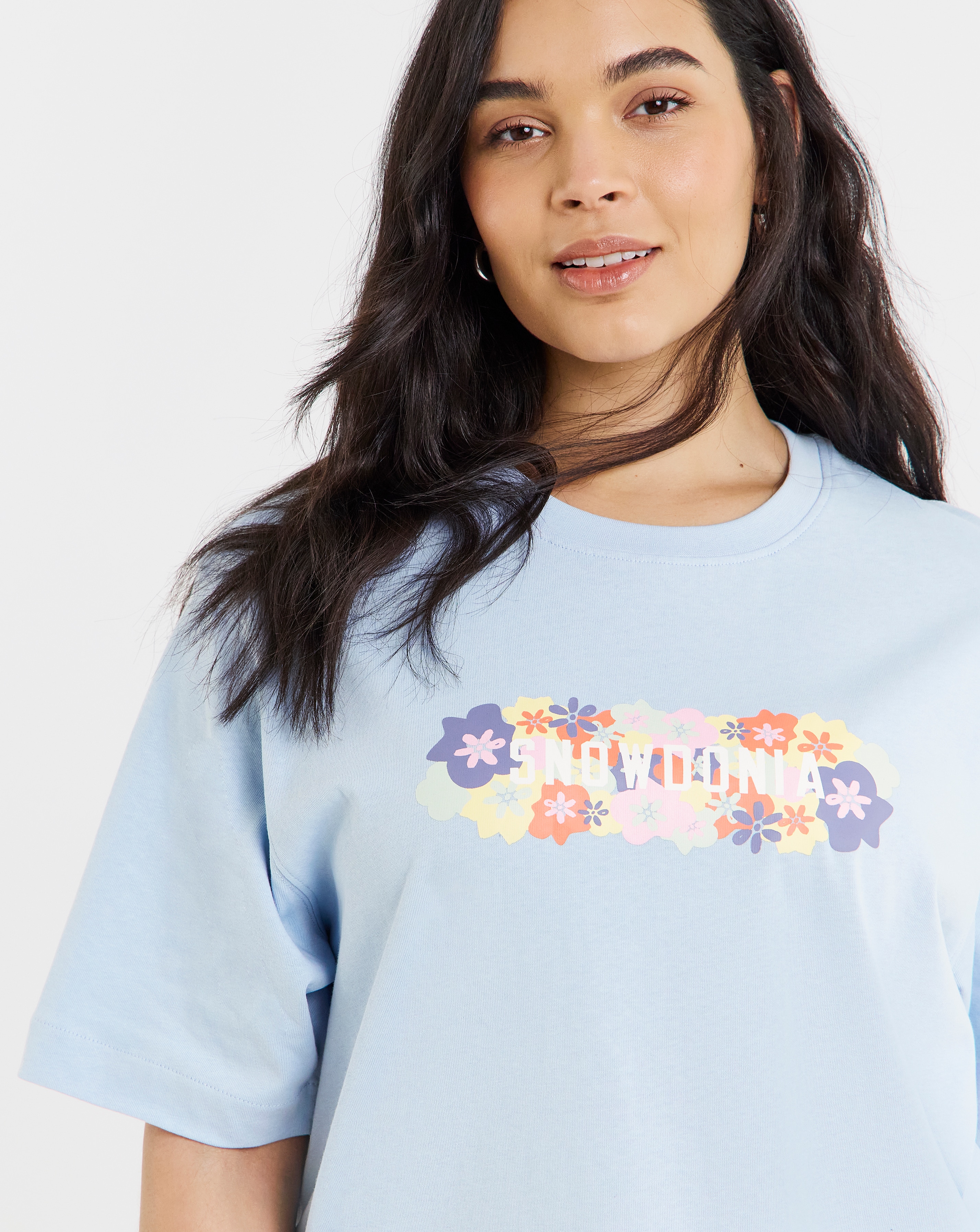 New In - Snowdonia Floral Branded T-Shirt