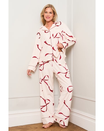 JimJamTheLabel Burgundy Bow Print Pyjama