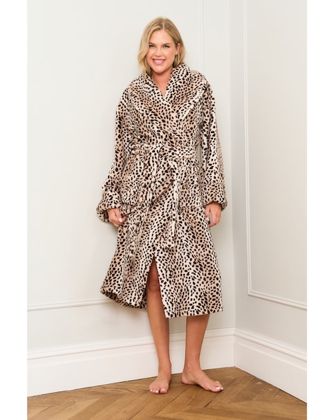 Animal Print Dressing Gown