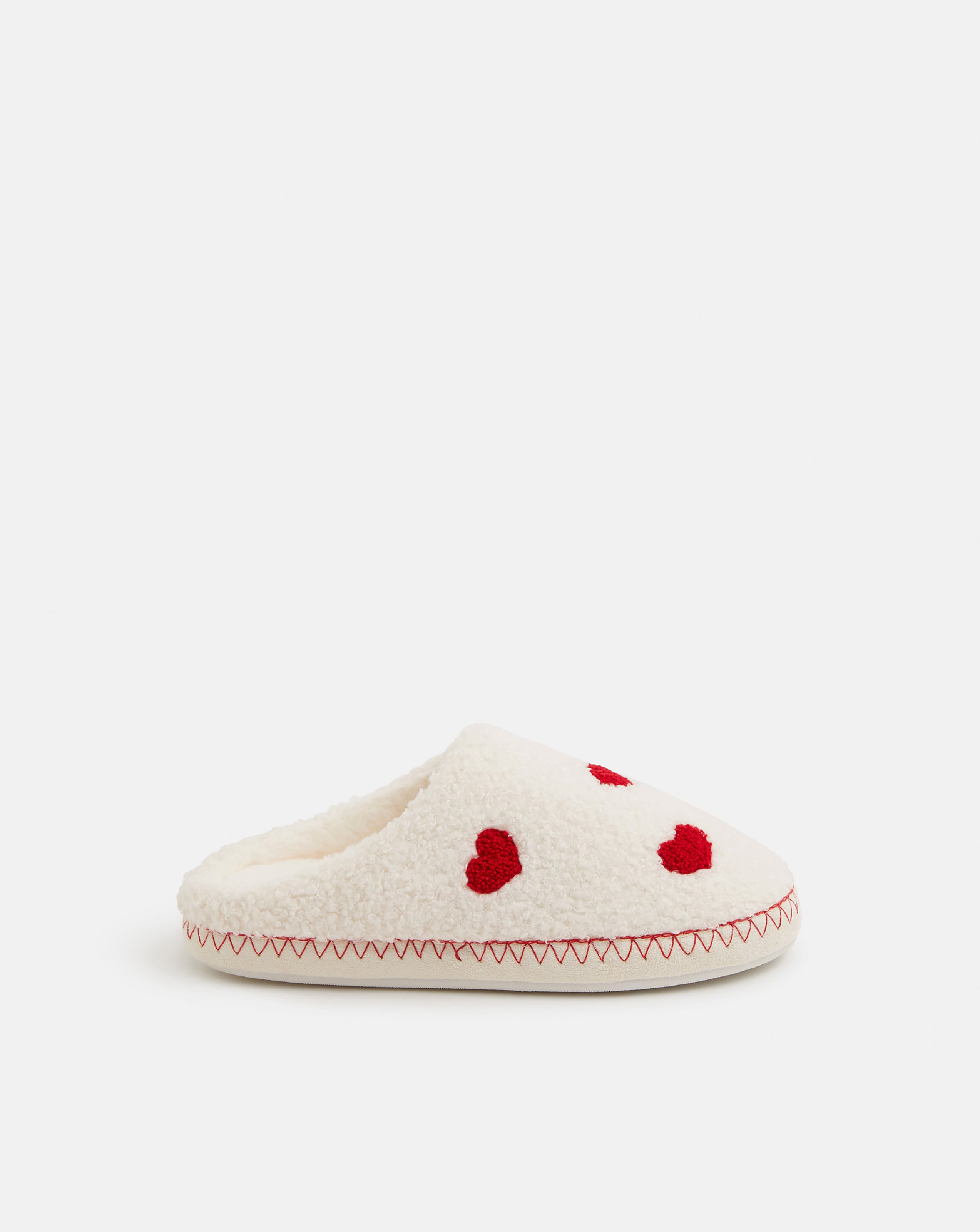 New In - Accessorize Heart Teddy Mule Slippers