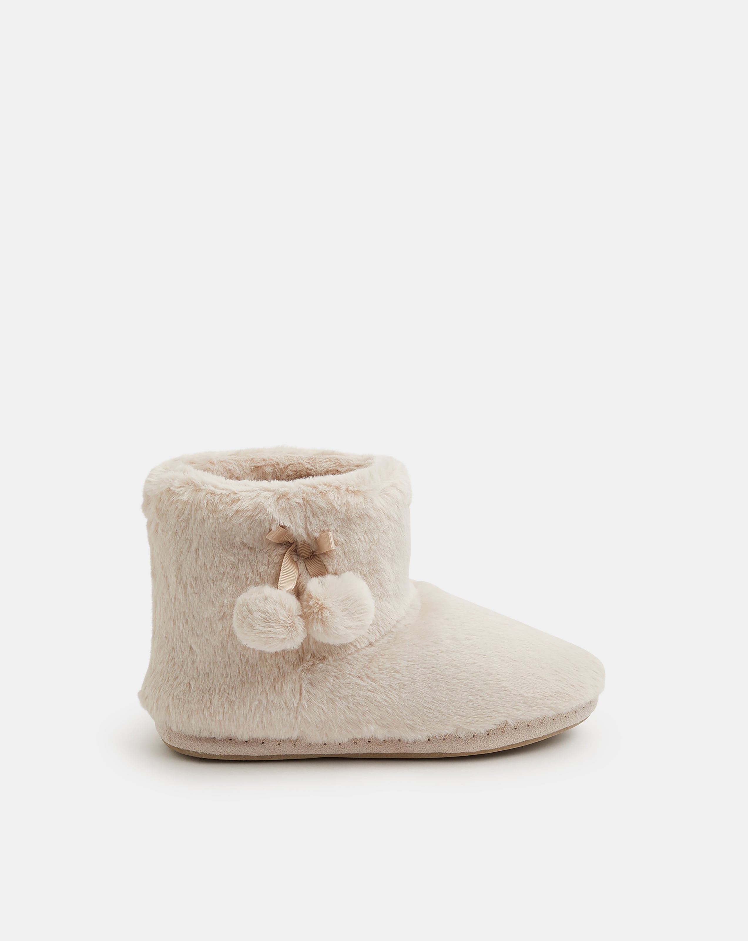 New In - Accessorize Pom Slipper Boots