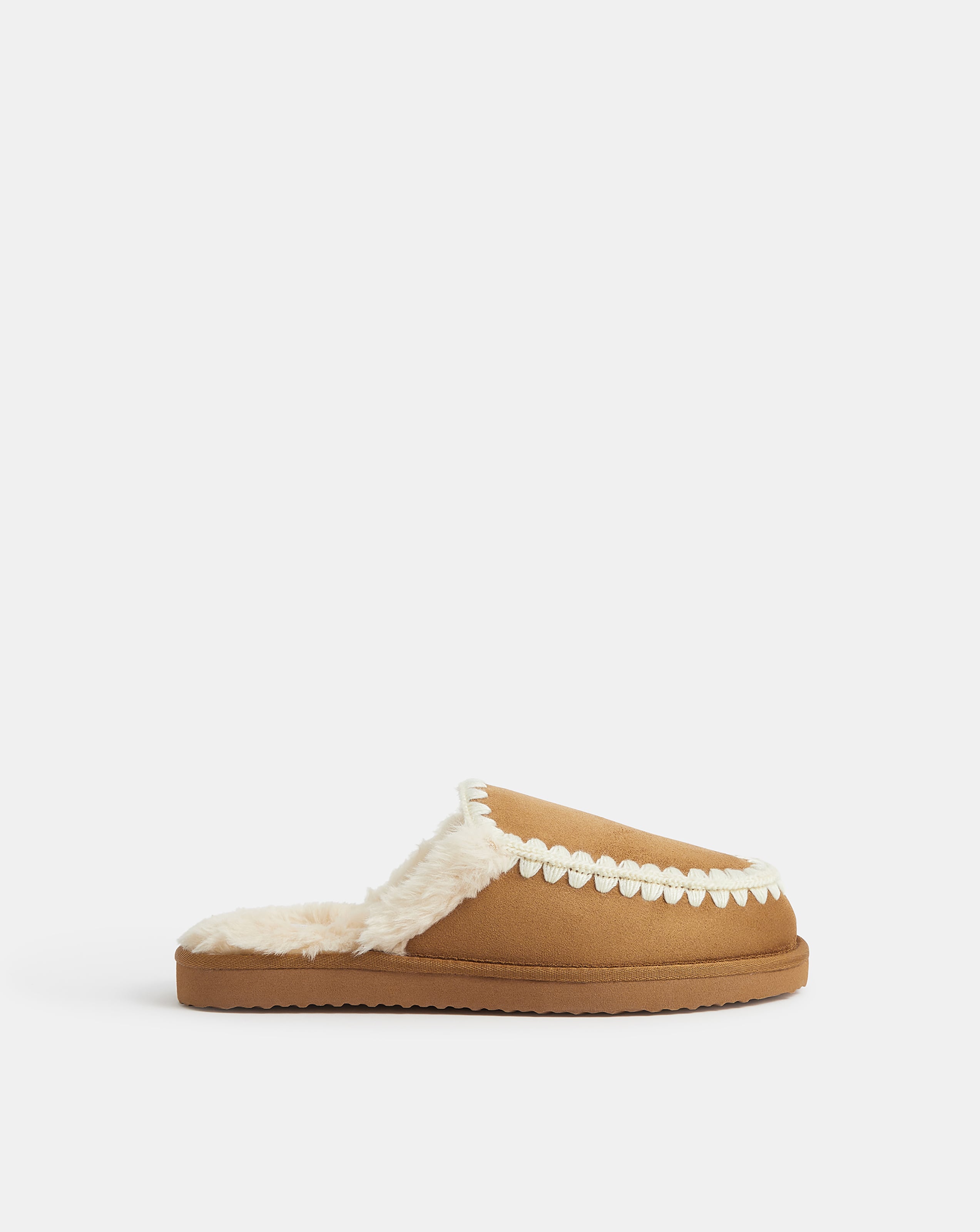 New In - Accessorize Whipstitch Suedette Mules