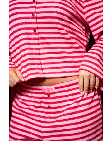 JimJamTheLabel Red Stripe PJ Set