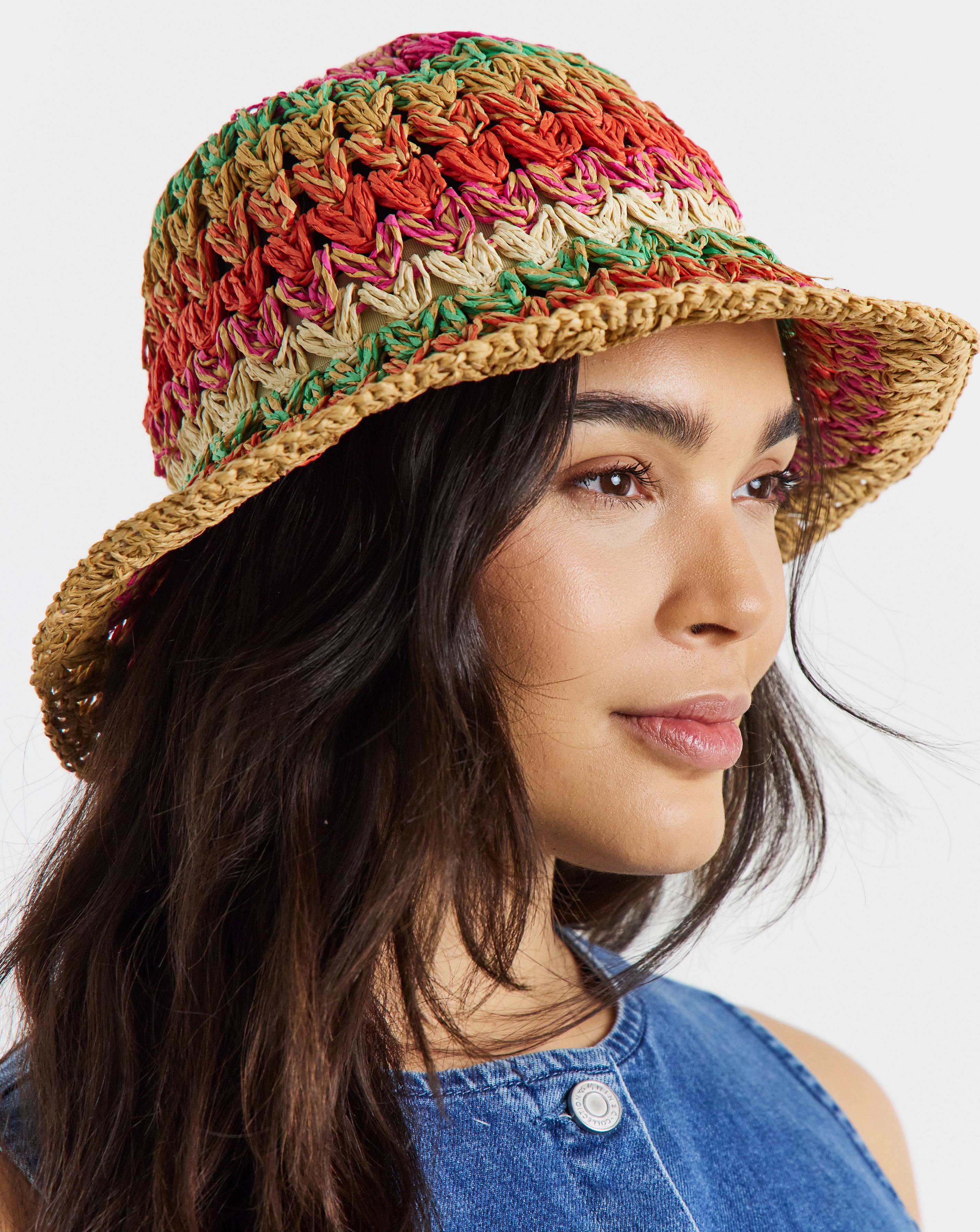 New In - Multi Crochet Bucket Hat