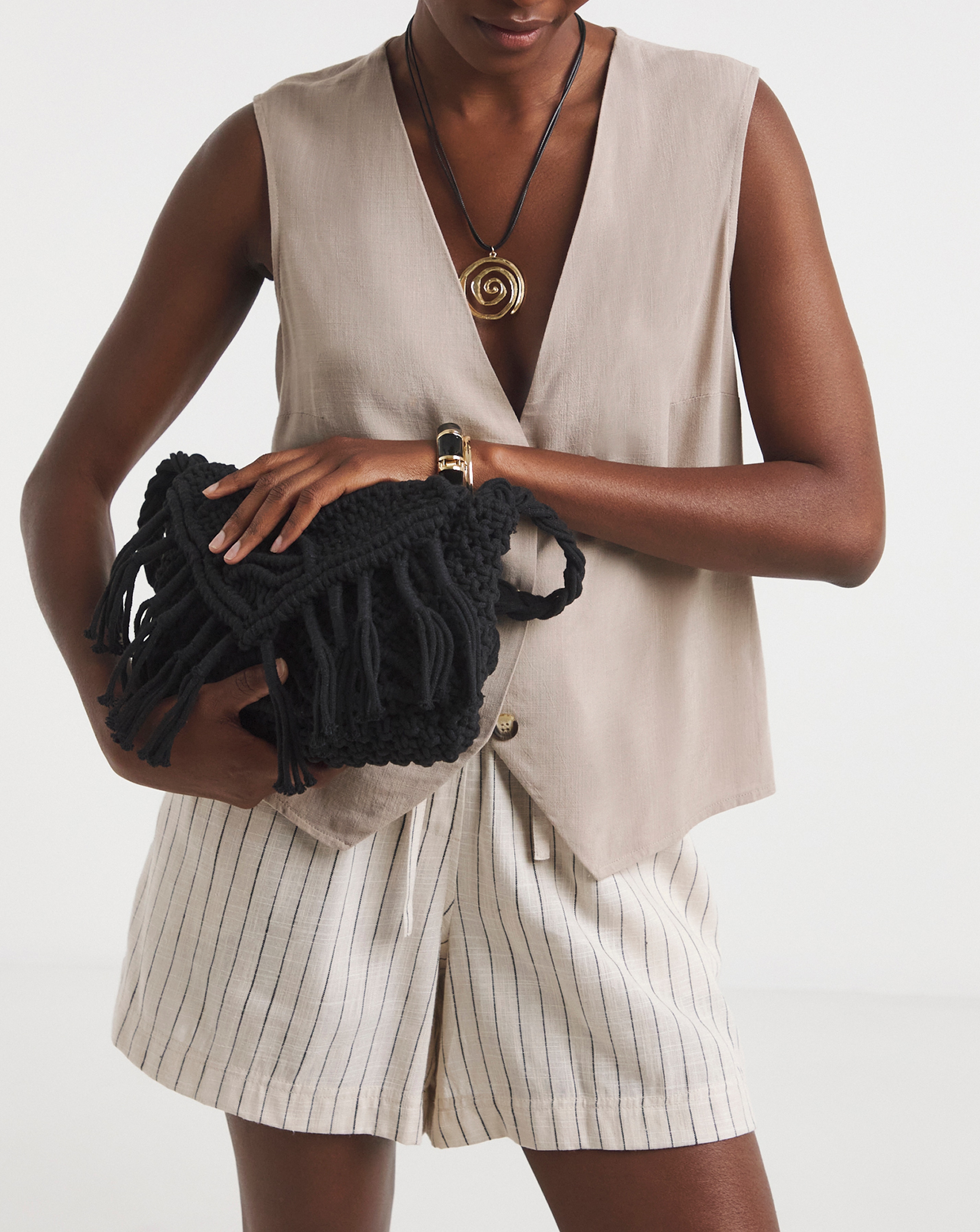 Macrame Crossbody Bag