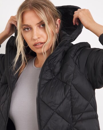 light black puffer jacket