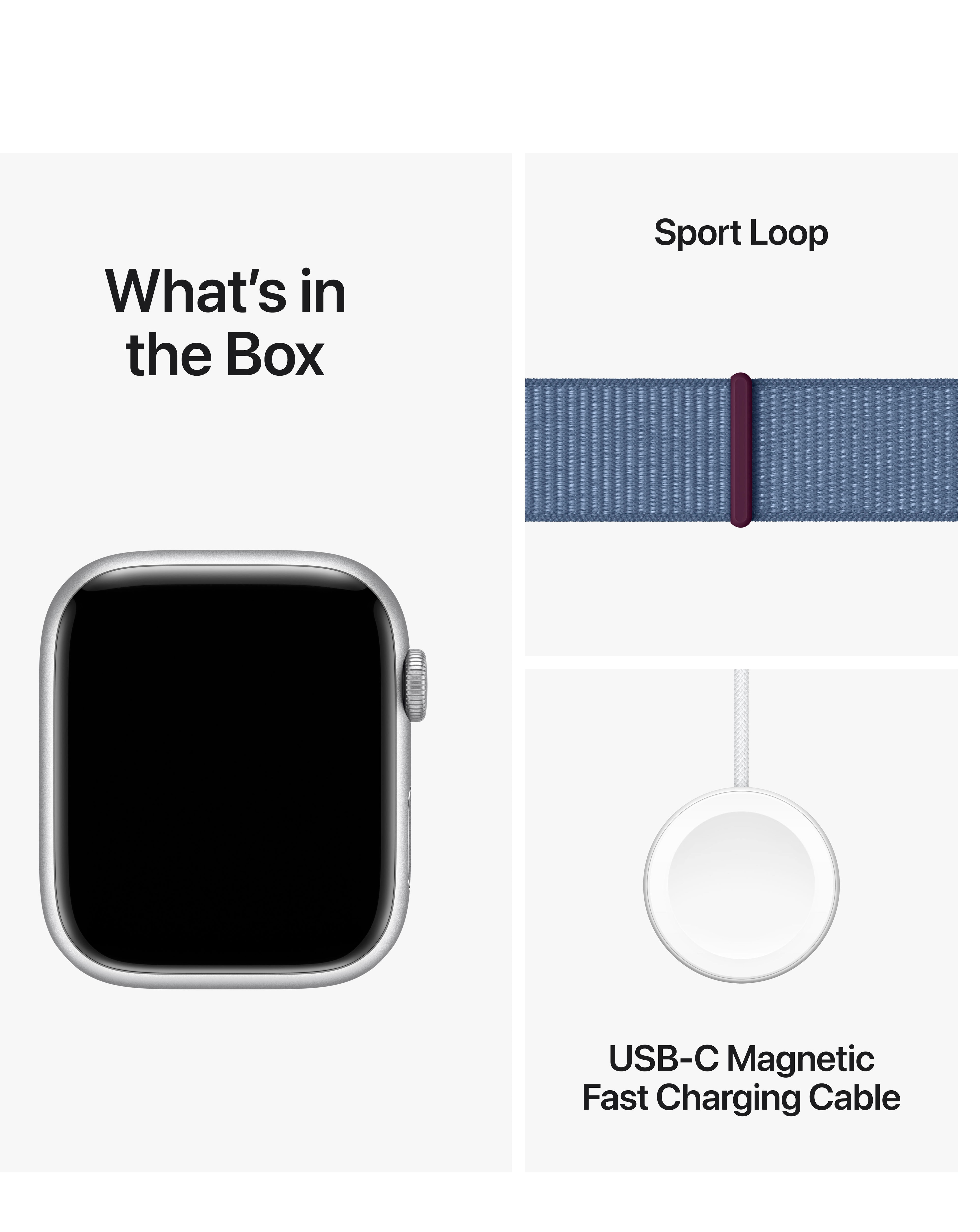 Silver aluminum case sales apple watch