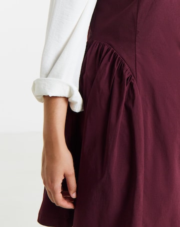 Simply Be Burgundy Seam Detail Dress