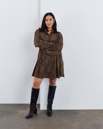 Simply Be Leopard Shirt Dress