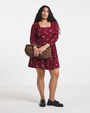 Simply Be Printed Historic Detail Skater Dress