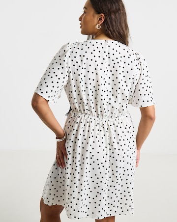 Simply Be Ivory Spot Mini Dress