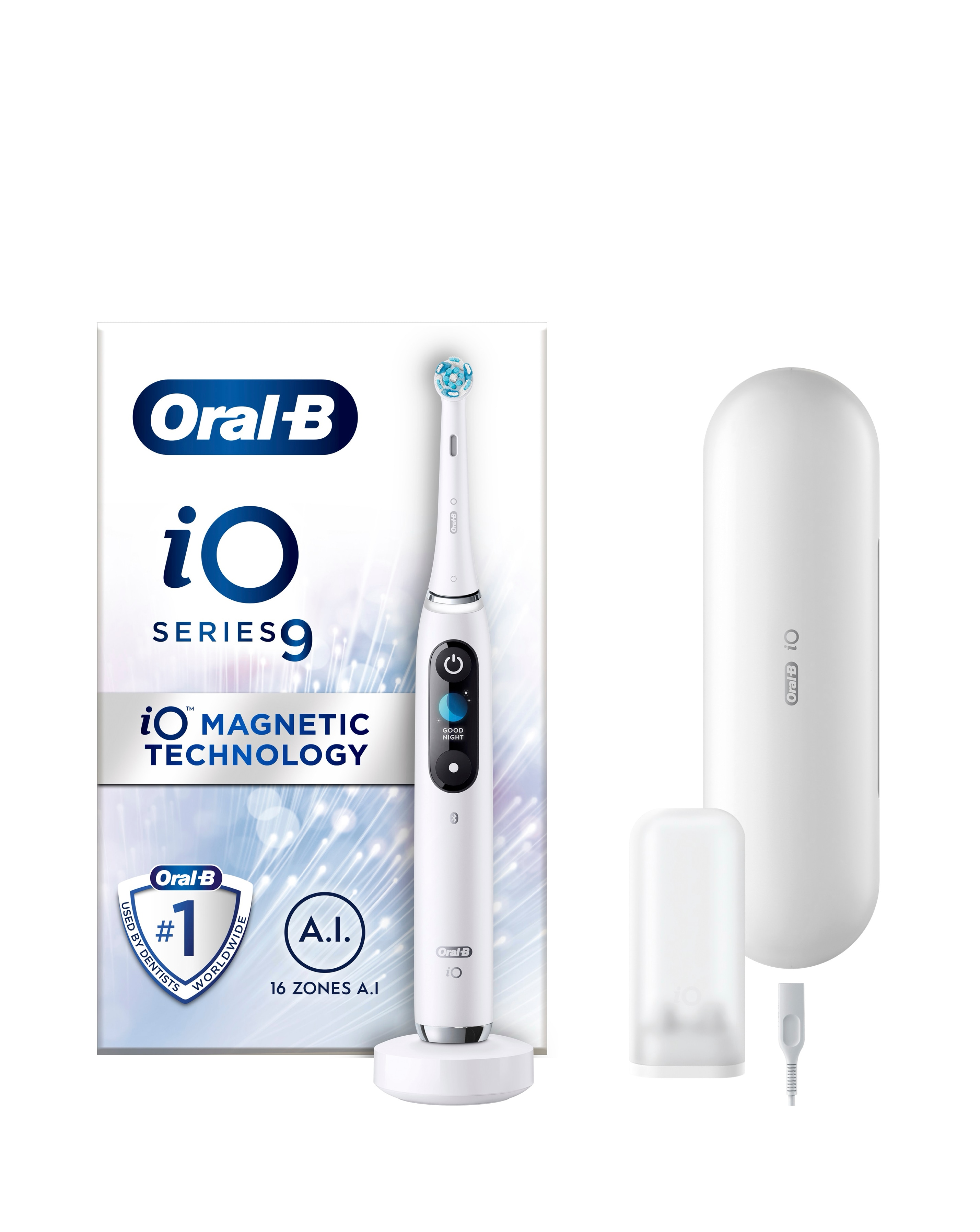 New In - Oral-B iO9 White Alabaster Toothbrush