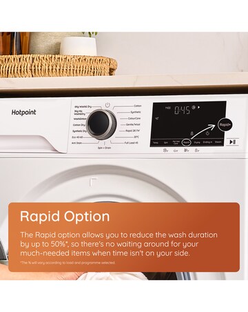Hotpoint HBD 9681 ANTI STAIN UK 9+6kg- White