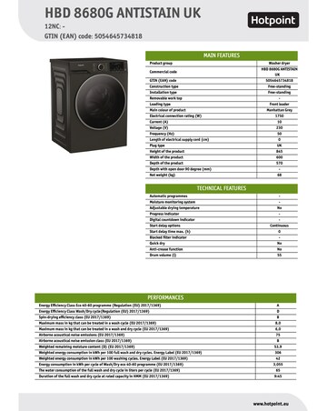 Hotpoint HBD 8680G ANTISTAIN UK 8+6kg- Dark Grey + Installation