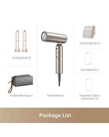 Dreame Pocket Neo Hair Dryer Gold